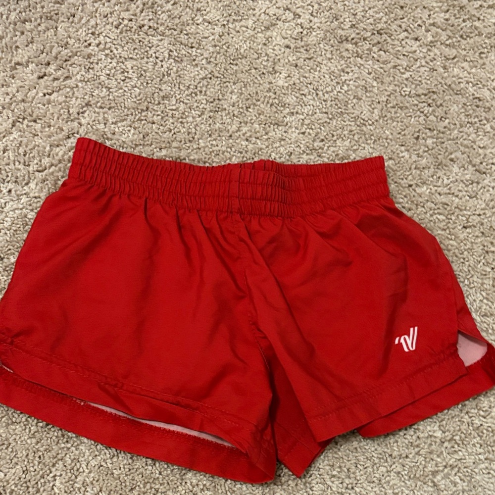 Varsity Red Women's Athletic Shorts